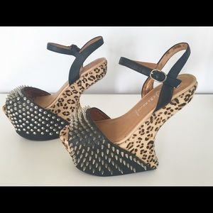 Jeffrey Campbell Vicious Ex cheetah platforms